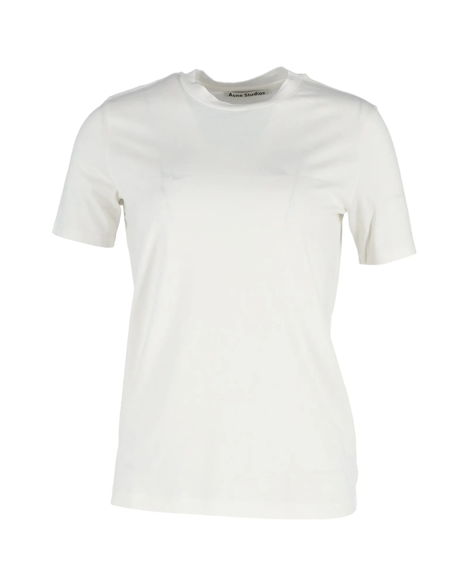 Acne Studios Crewneck T-shirt in White Cotton