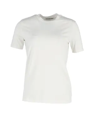 Acne Studios Crewneck T-shirt in White Cotton