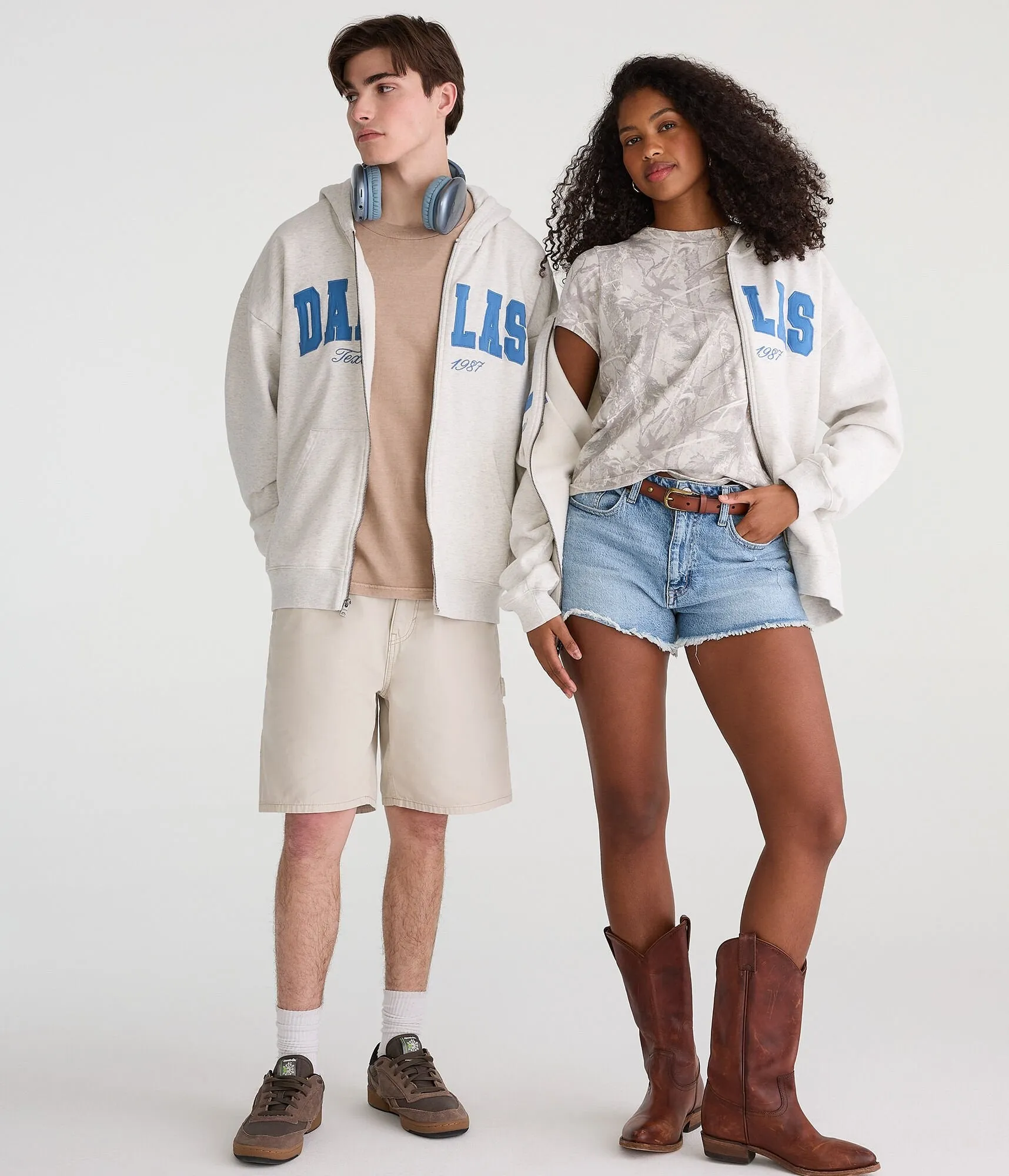 Aeropostale Dallas Texas Essentials Full-Zip Hoodie