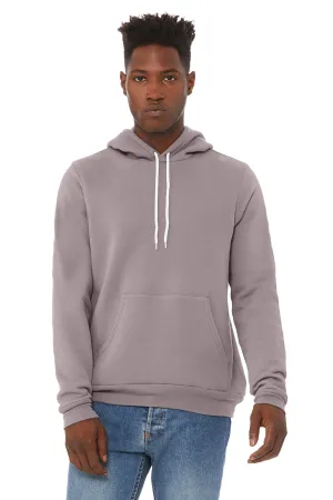 Bella   Canvas Mens Sponge Fleece Hooded Sweatshirt Hoodie w/ Pouch Pocket - Storm Grey