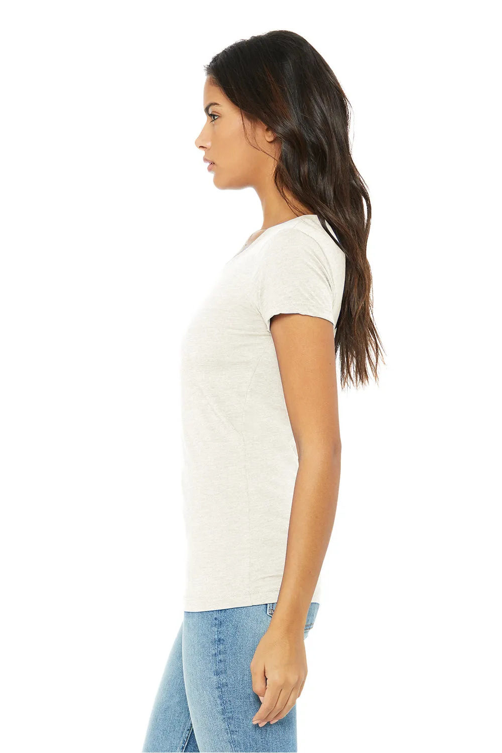 Bella   Canvas Womens Short Sleeve Crewneck T-Shirt - Oatmeal - Closeout
