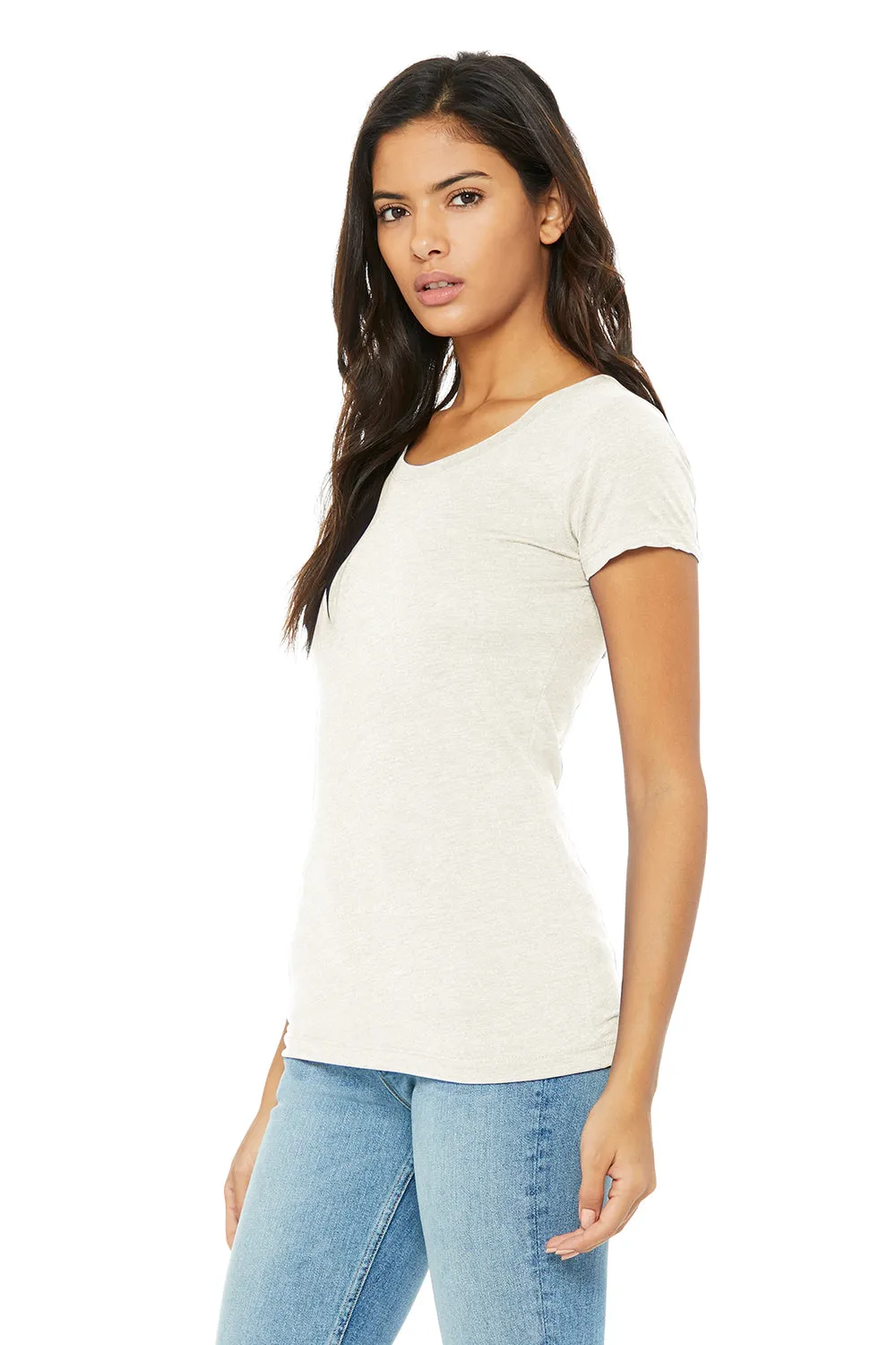 Bella   Canvas Womens Short Sleeve Crewneck T-Shirt - Oatmeal - Closeout