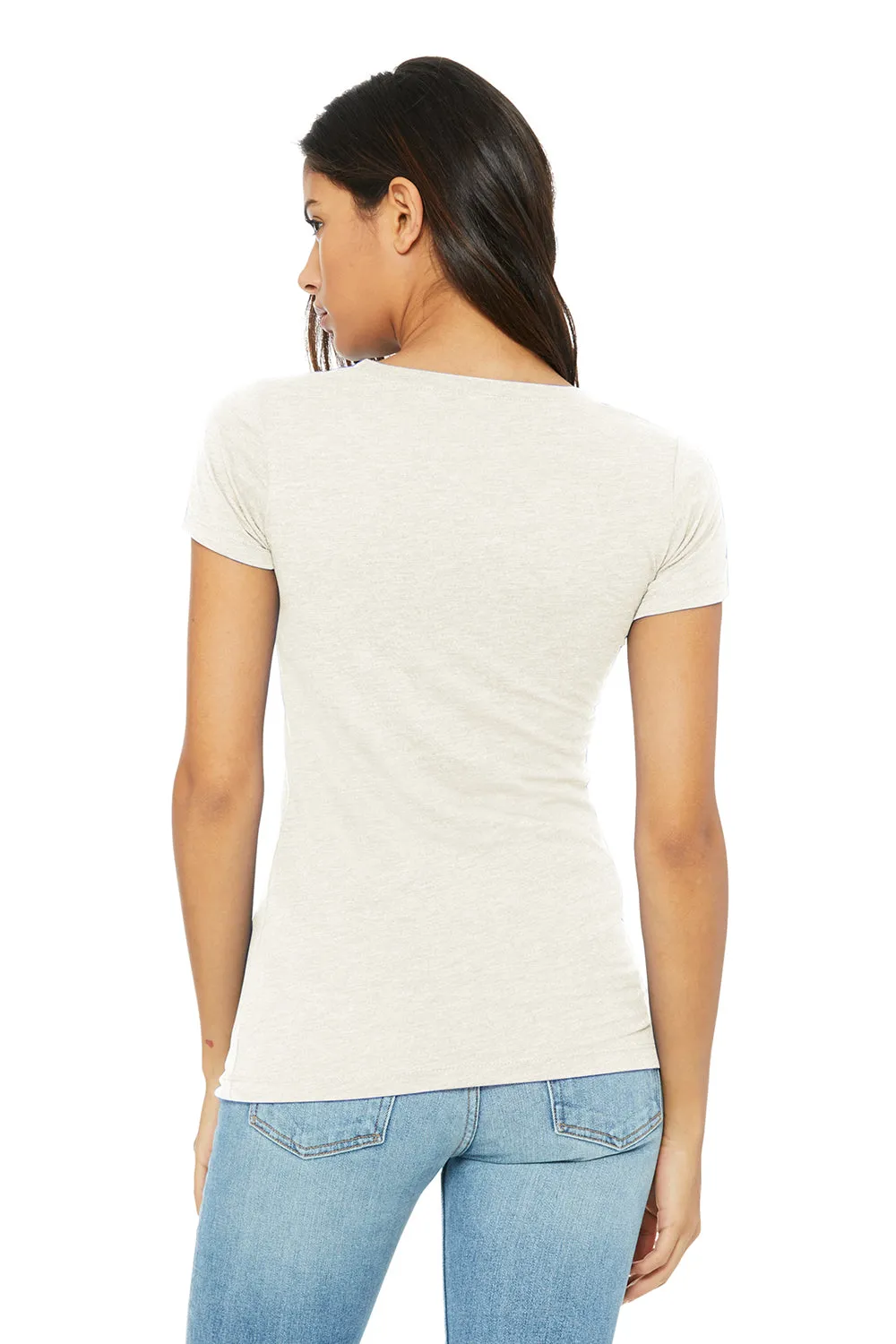 Bella   Canvas Womens Short Sleeve Crewneck T-Shirt - Oatmeal - Closeout