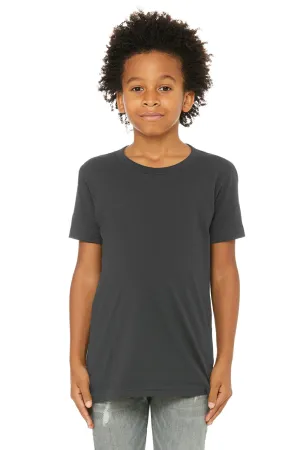 Bella   Canvas Youth Jersey Short Sleeve Crewneck T-Shirt - Dark Grey