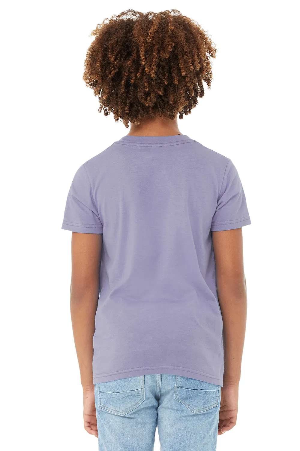 Bella   Canvas Youth Jersey Short Sleeve Crewneck T-Shirt - Dark Lavender Purple