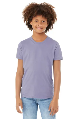 Bella   Canvas Youth Jersey Short Sleeve Crewneck T-Shirt - Dark Lavender Purple