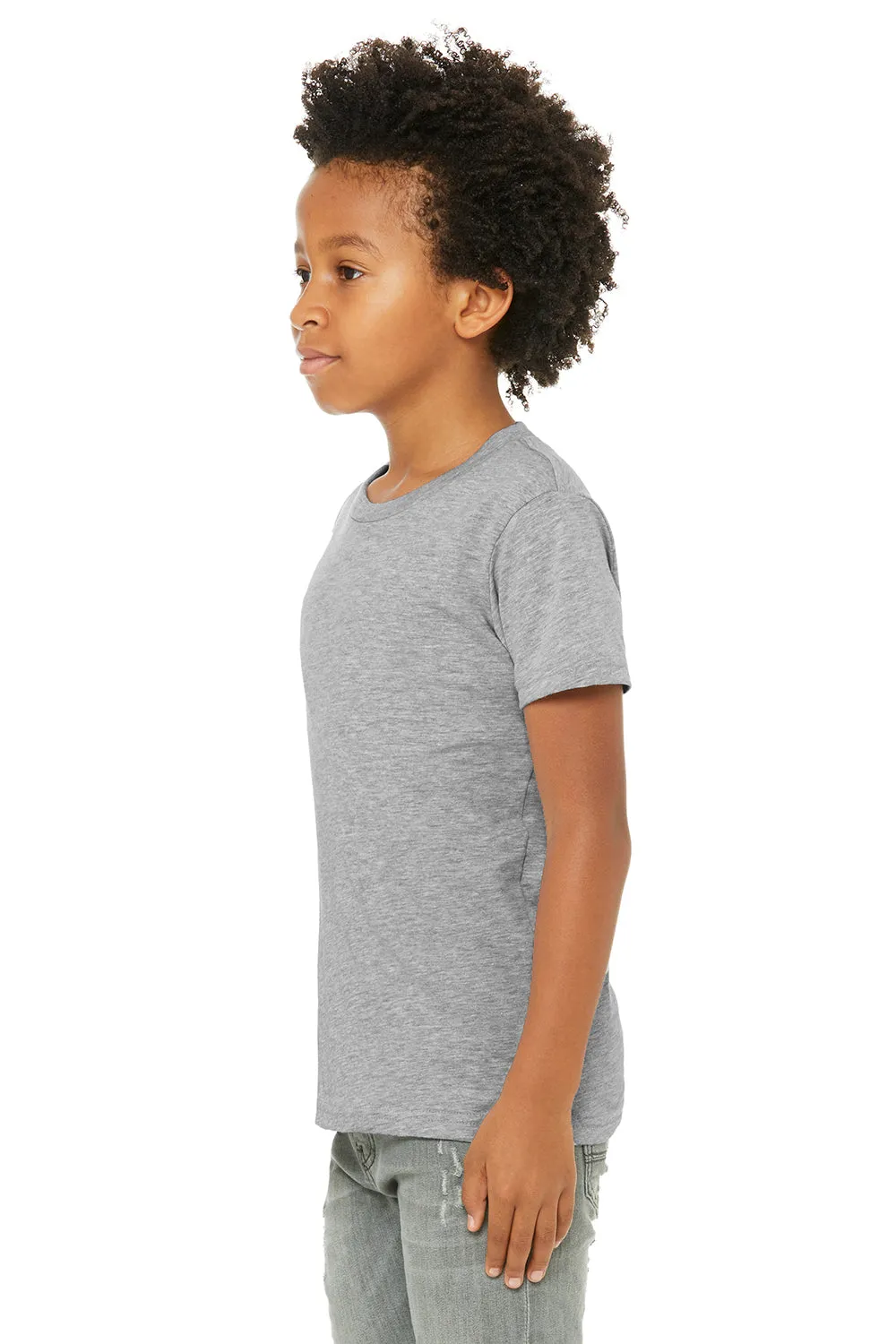 Bella   Canvas Youth Jersey Short Sleeve Crewneck T-Shirt - Heather Grey