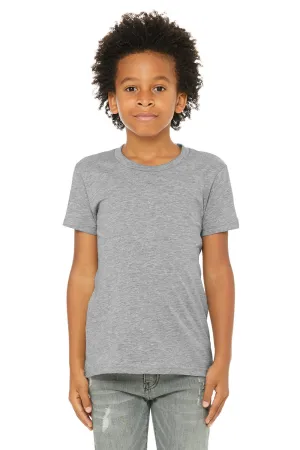 Bella   Canvas Youth Jersey Short Sleeve Crewneck T-Shirt - Heather Grey
