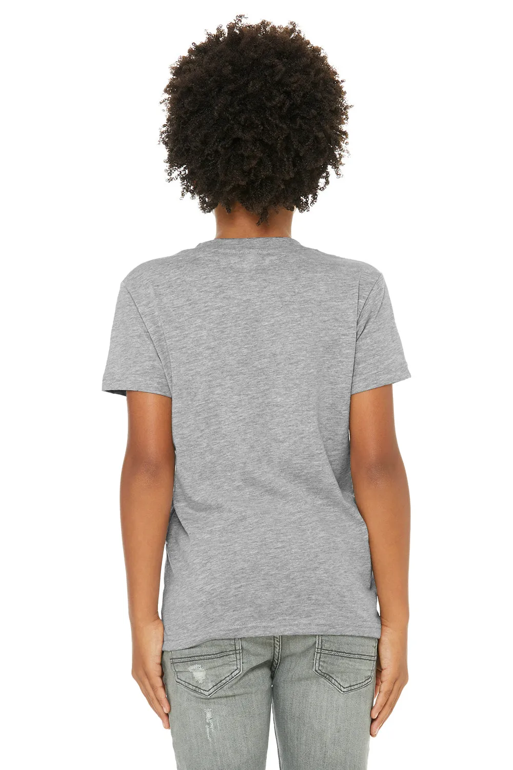 Bella   Canvas Youth Jersey Short Sleeve Crewneck T-Shirt - Heather Grey