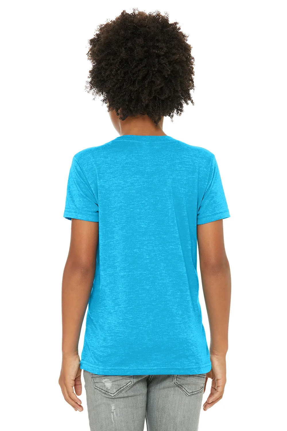 Bella   Canvas Youth Jersey Short Sleeve Crewneck T-Shirt - Neon Blue