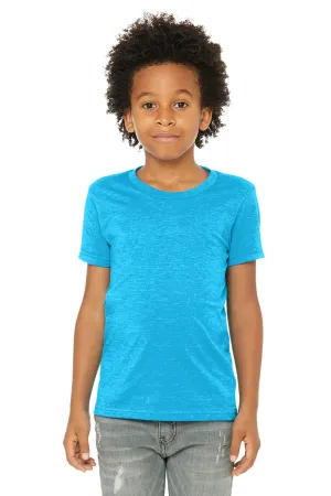 Bella   Canvas Youth Jersey Short Sleeve Crewneck T-Shirt - Neon Blue