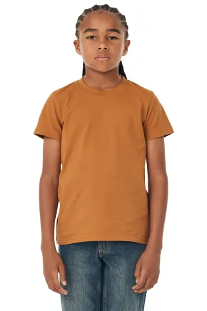 Bella   Canvas Youth Jersey Short Sleeve Crewneck T-Shirt - Toast