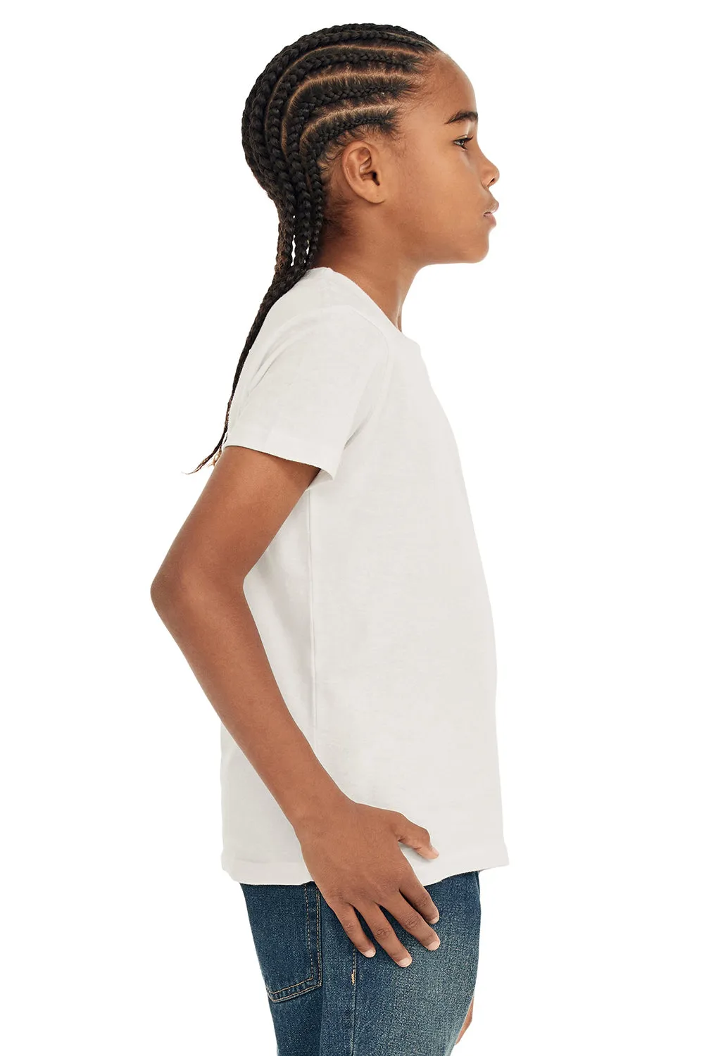 Bella   Canvas Youth Jersey Short Sleeve Crewneck T-Shirt - Vintage White