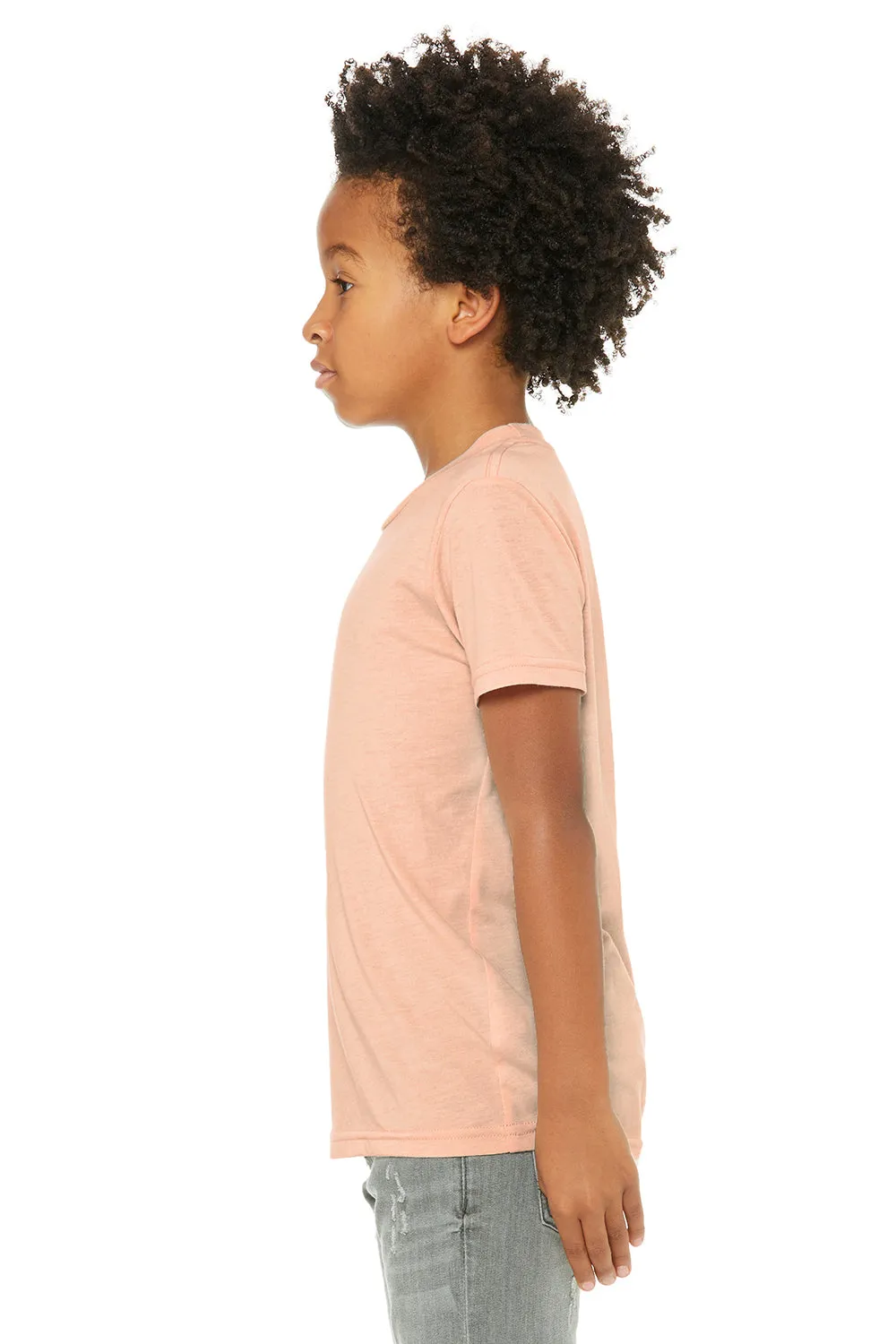 Bella   Canvas Youth Short Sleeve Crewneck T-Shirt - Peach