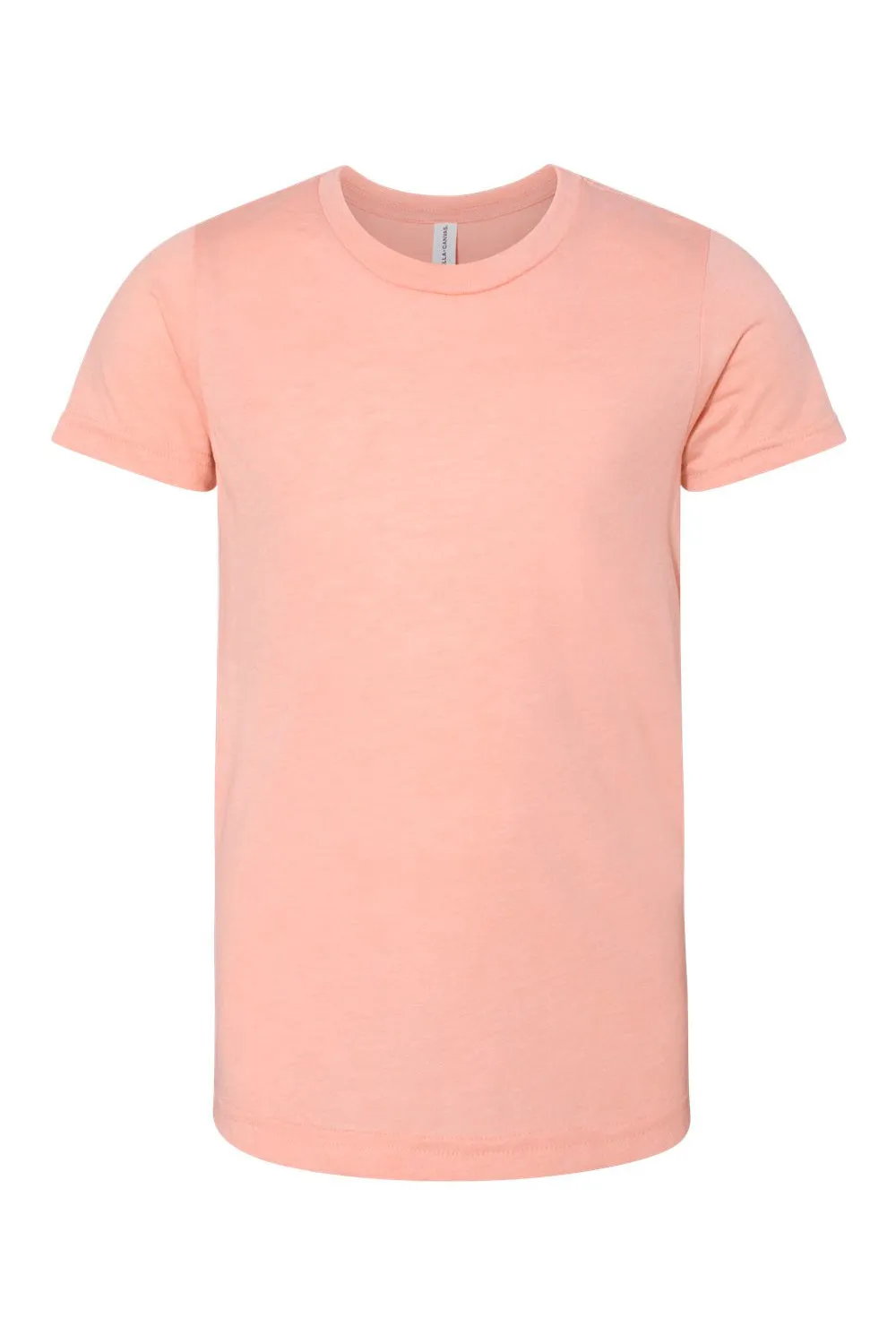 Bella   Canvas Youth Short Sleeve Crewneck T-Shirt - Peach
