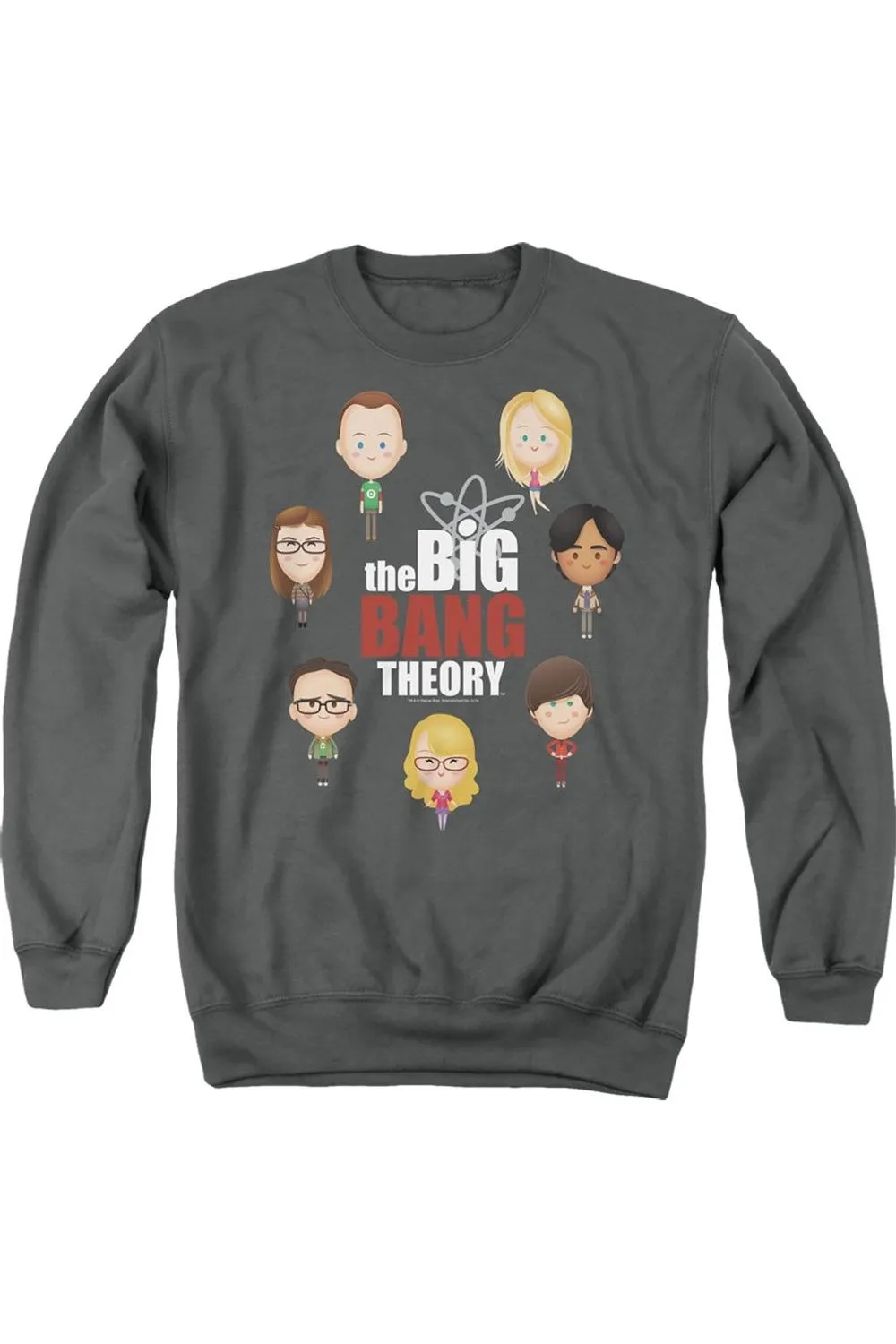Big Bang Theory Emojis Adult Crewneck Sweatshirt