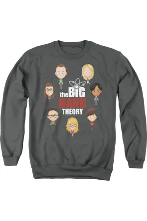Big Bang Theory Emojis Adult Crewneck Sweatshirt