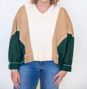 Block Me In Color Sweatshirt In Multi-Colored
