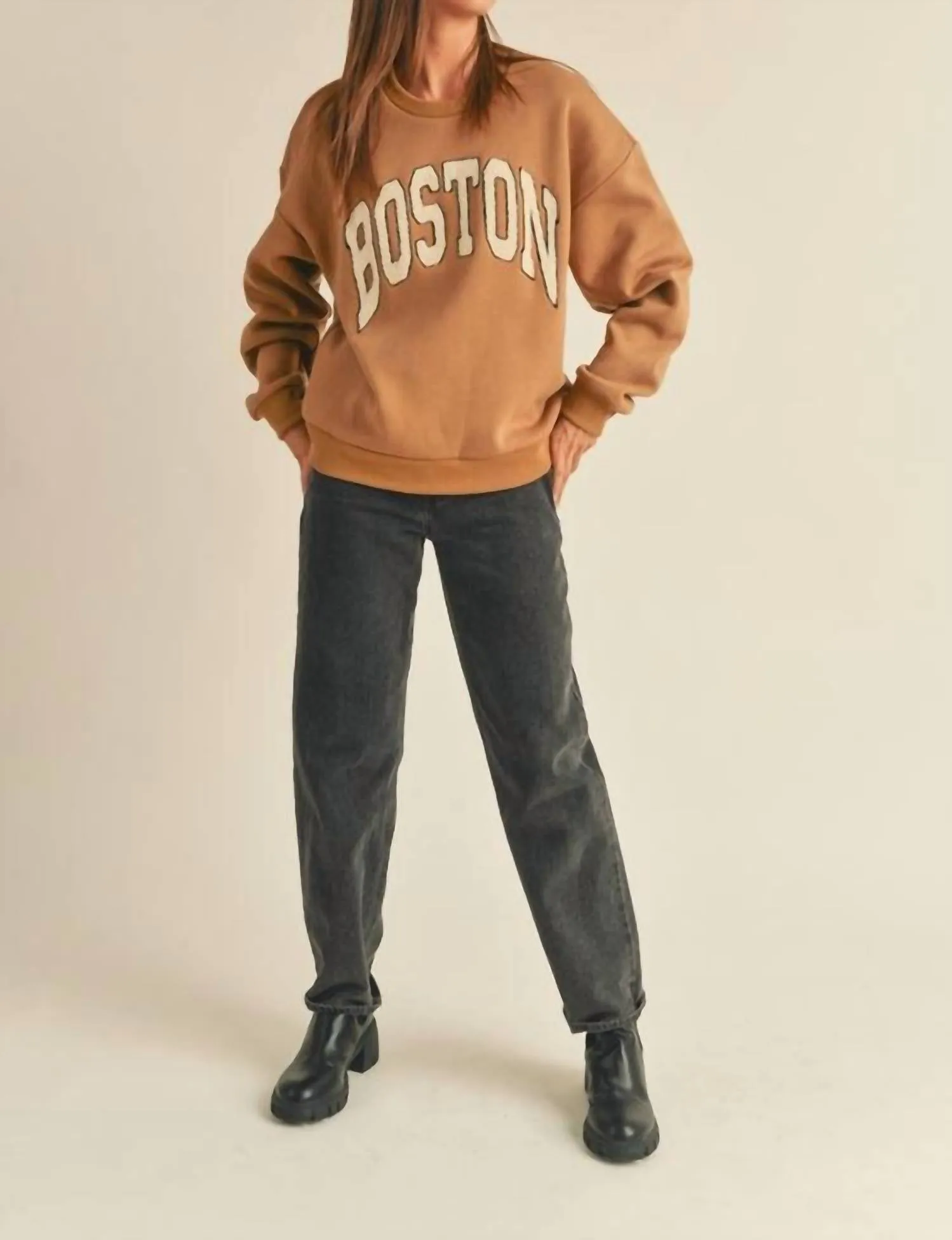 Boston Sweatshirt In Straw