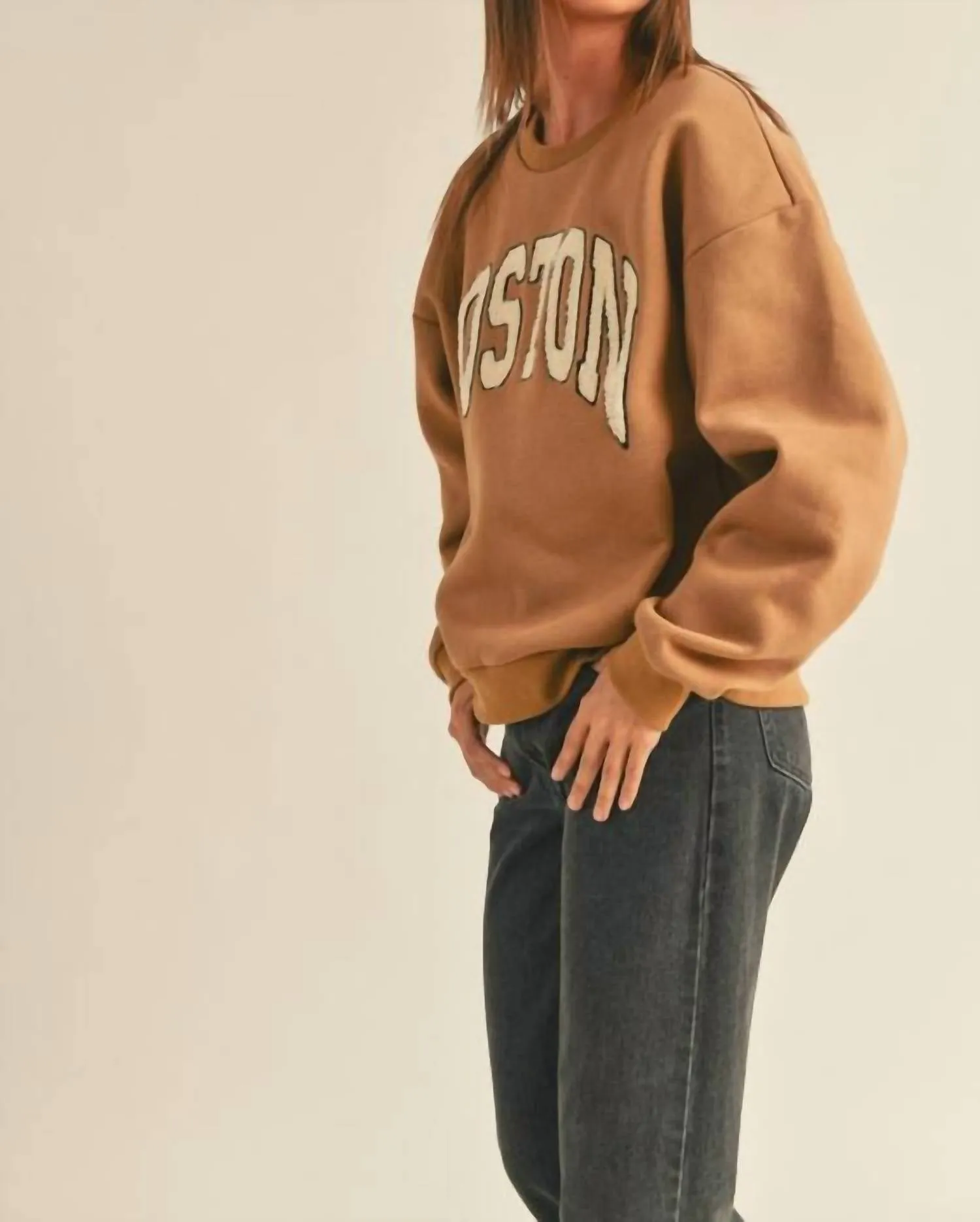 Boston Sweatshirt In Straw