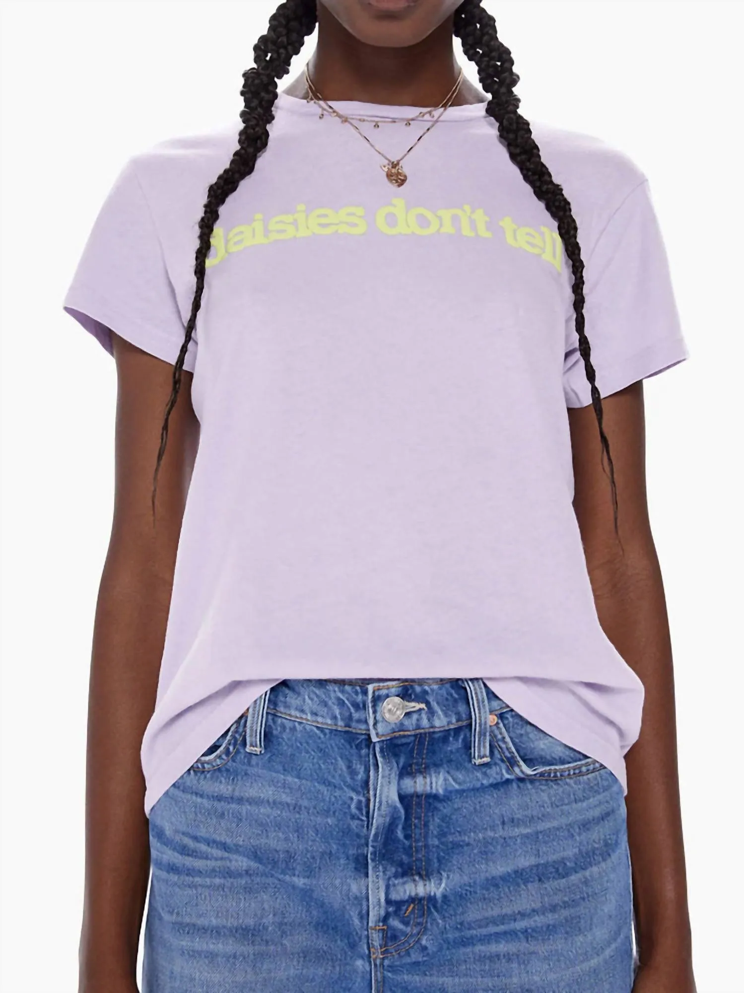 Boxy Goodie Goodie Tee Top In Lilac Multi
