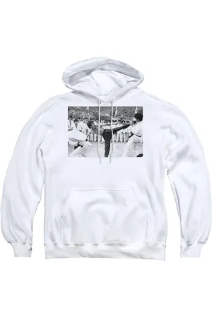 Bruce Lee Kick To The Head Adult Pull Over Hoodie