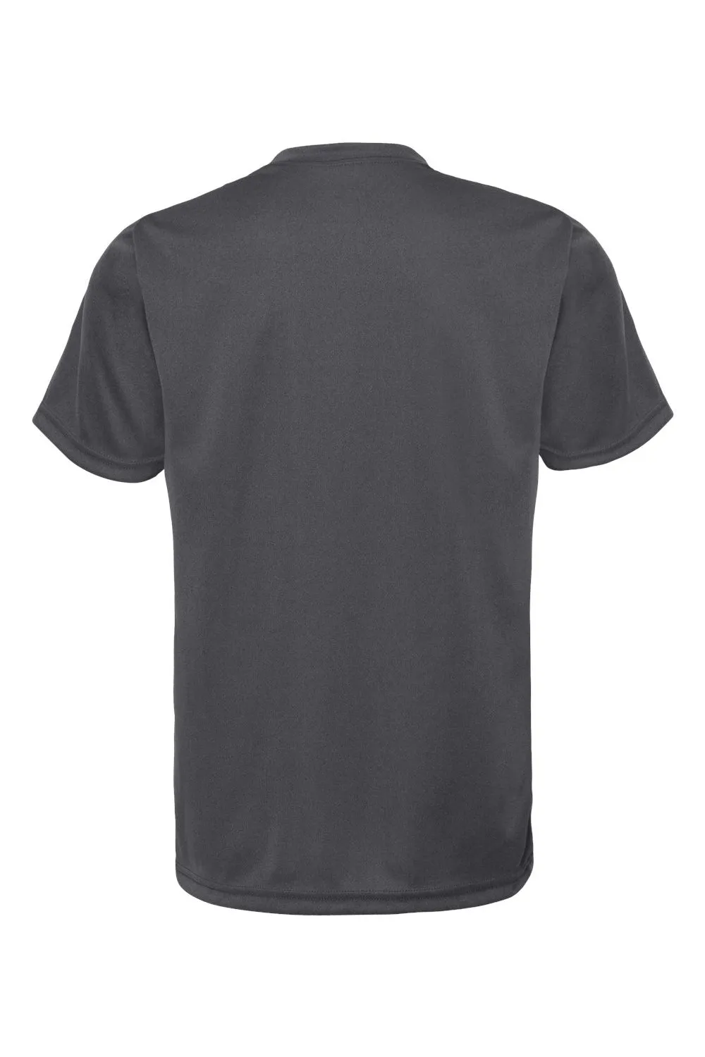 C2 Sport Youth Performance Moisture Wicking Short Sleeve Crewneck T-Shirt - Graphite Grey