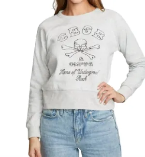 Cbgb Crew Neck Sweatshirt In Light Grey