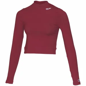 Champion Women's Noles Fitted Long Sleeve Crop T-shirt - Garnet Champion Clothing Women
