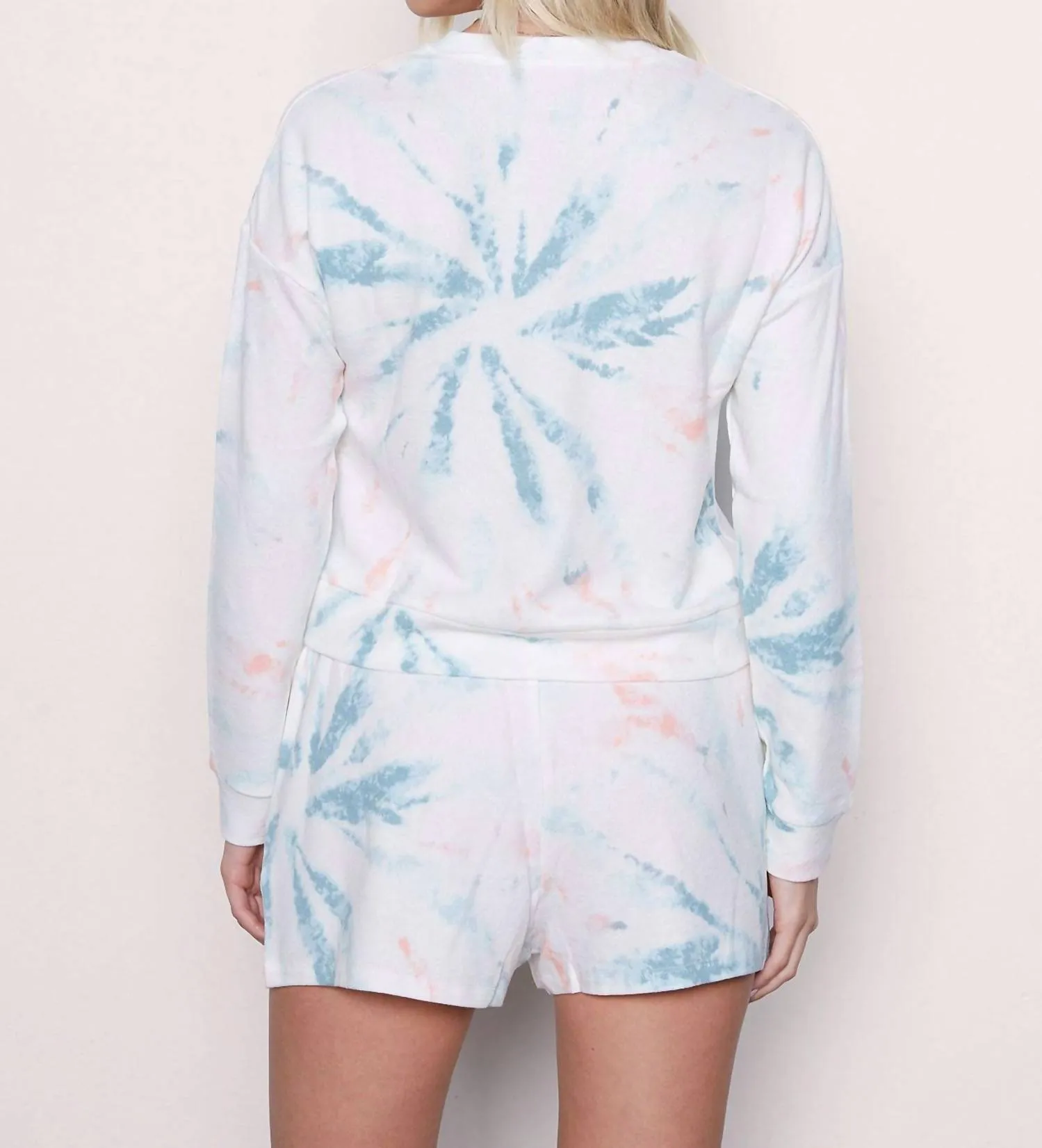 Chani Top In Mint Shibori Twist
