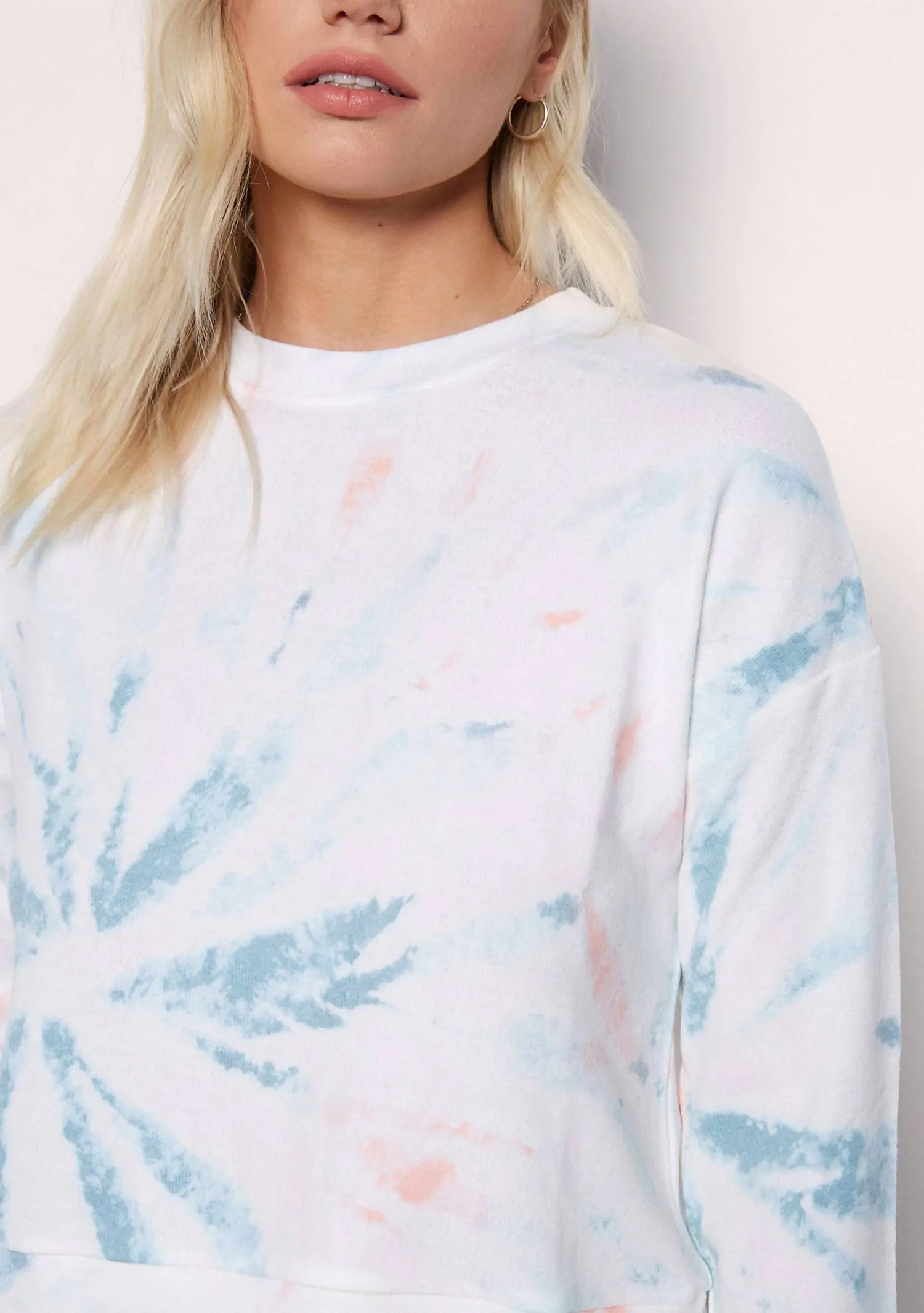 Chani Top In Mint Shibori Twist