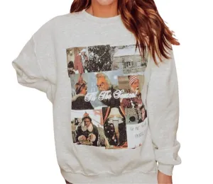 Christmas Movies Sweatshirt In Ash Grey