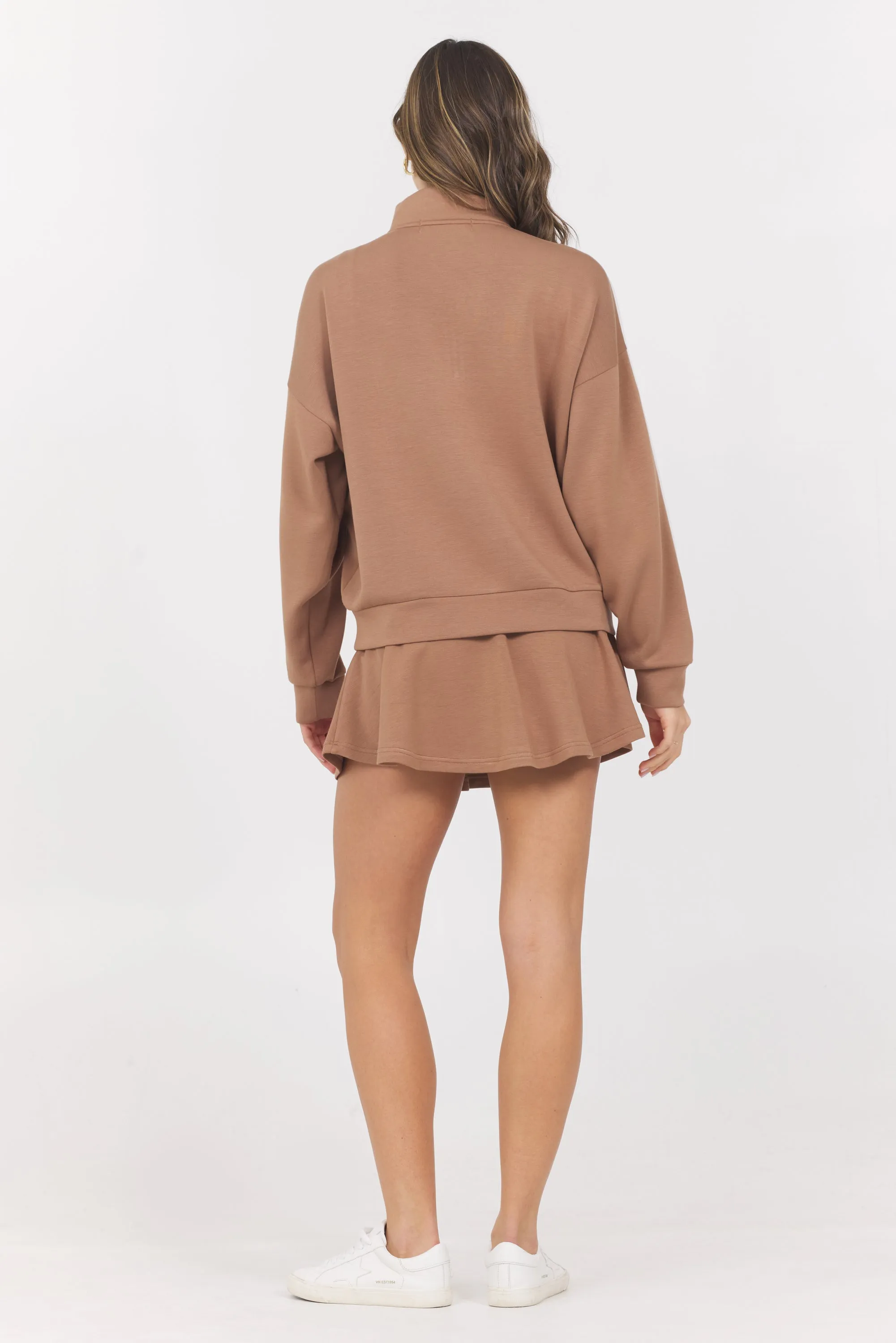 Cloud w/ Piping Quarter Zip