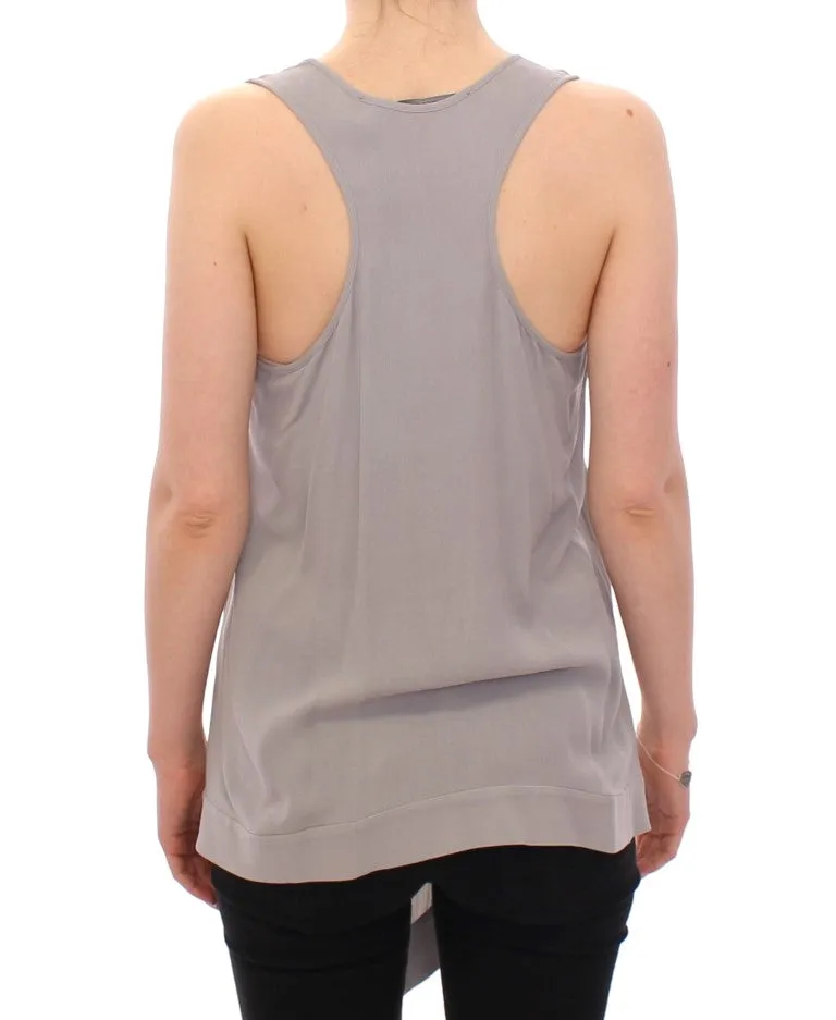 Comeforbreakfast  Viscose Tank Top Shirt Women's Blouse
