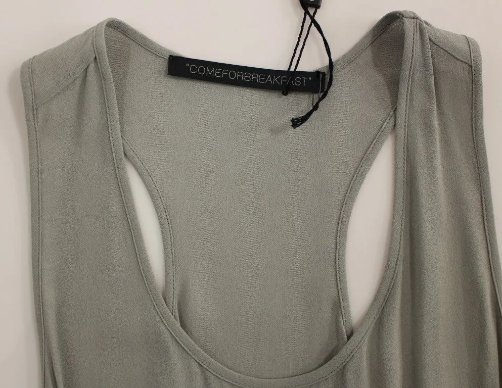 Comeforbreakfast  Viscose Tank Top Shirt Women's Blouse