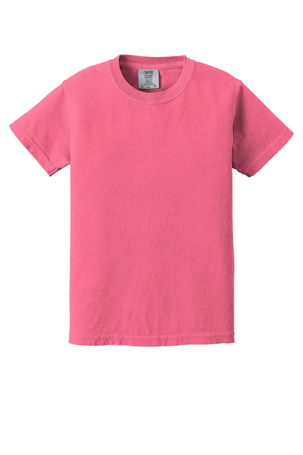 Comfort Colors Youth Short Sleeve Crewneck T-Shirt - Crunchberry Pink