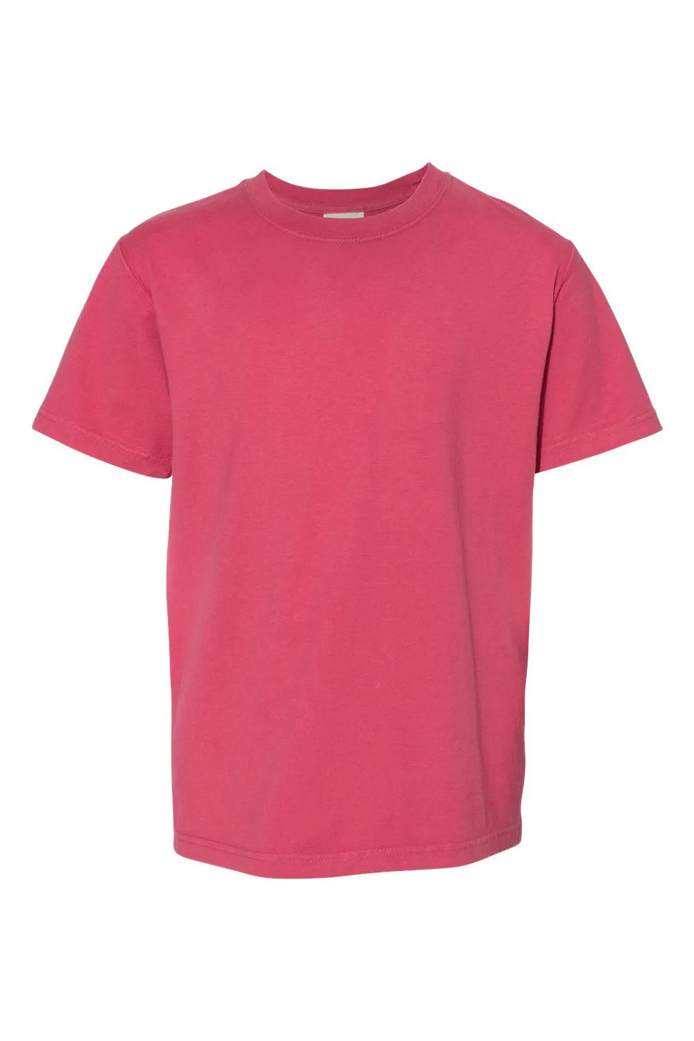 ComfortWash By Hanes Youth Short Sleeve Crewneck T-Shirt - Crimson Fall