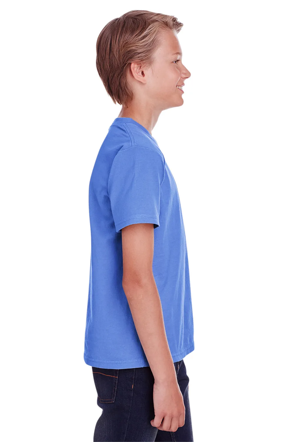 ComfortWash By Hanes Youth Short Sleeve Crewneck T-Shirt - Deep Forte Blue