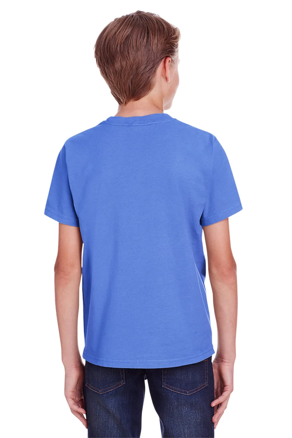 ComfortWash By Hanes Youth Short Sleeve Crewneck T-Shirt - Deep Forte Blue