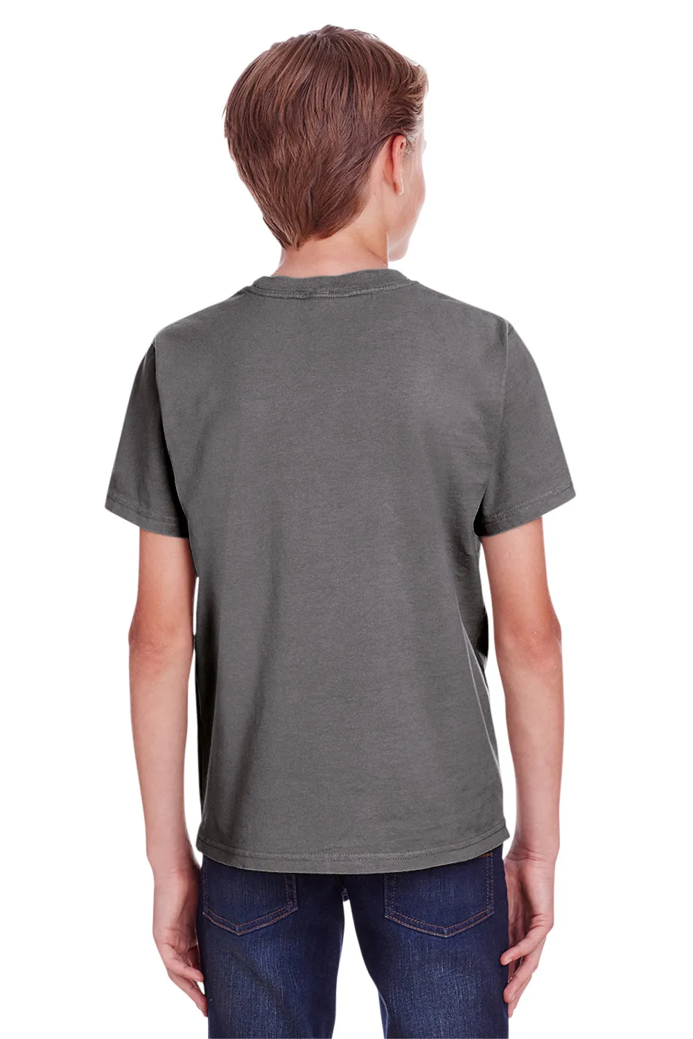 ComfortWash By Hanes Youth Short Sleeve Crewneck T-Shirt - Railroad Grey