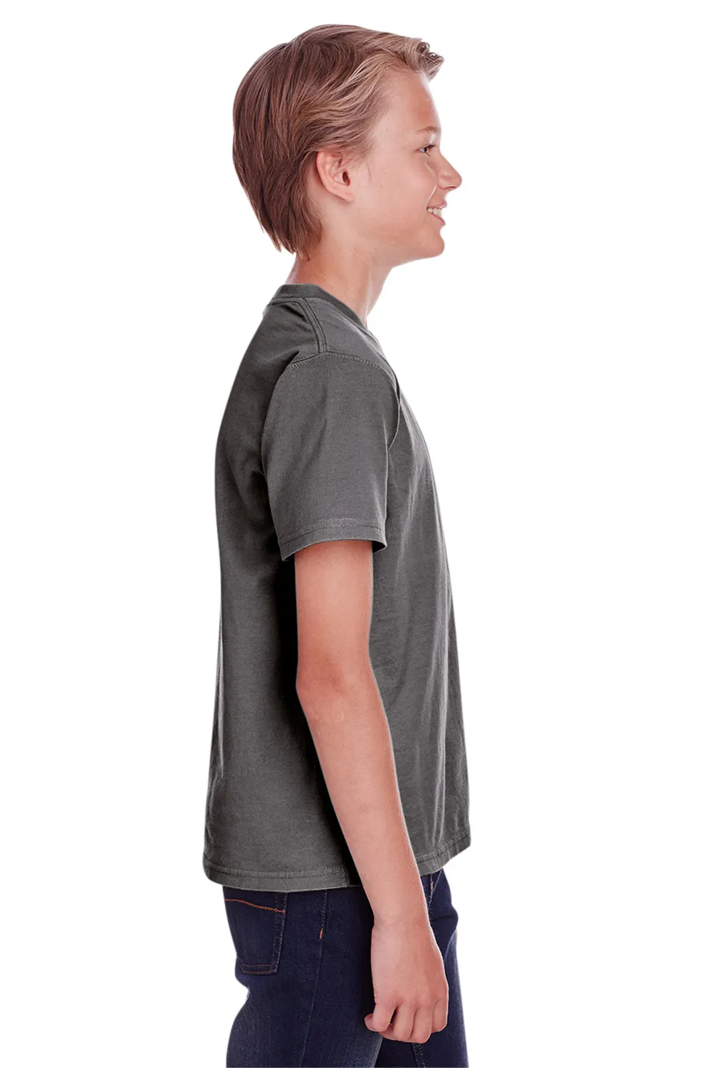 ComfortWash By Hanes Youth Short Sleeve Crewneck T-Shirt - Railroad Grey