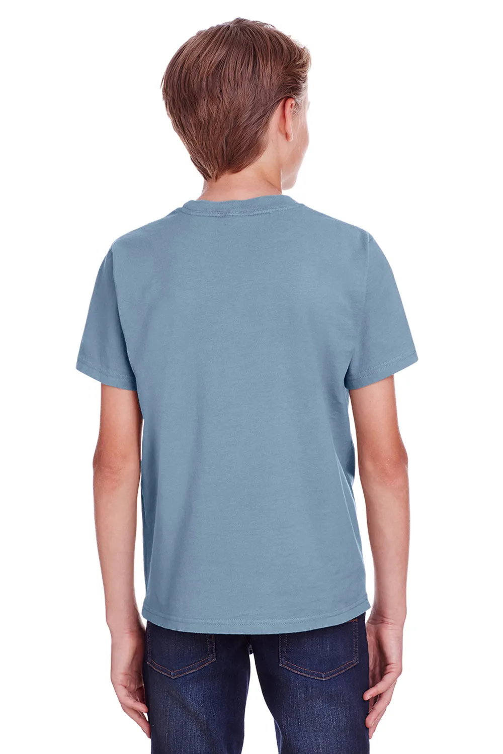 ComfortWash By Hanes Youth Short Sleeve Crewneck T-Shirt - Saltwater Blue