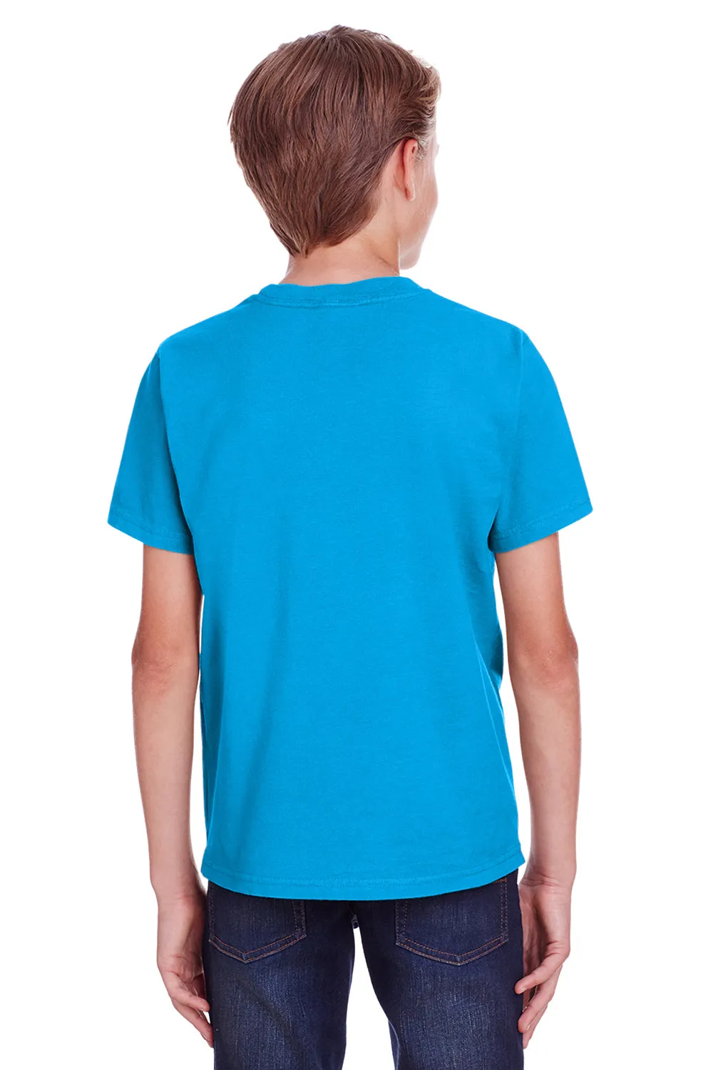 ComfortWash By Hanes Youth Short Sleeve Crewneck T-Shirt - Summer Sky Blue