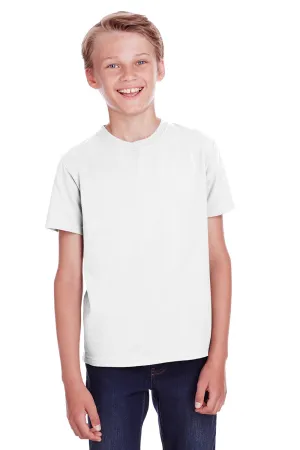 ComfortWash By Hanes Youth Short Sleeve Crewneck T-Shirt - White