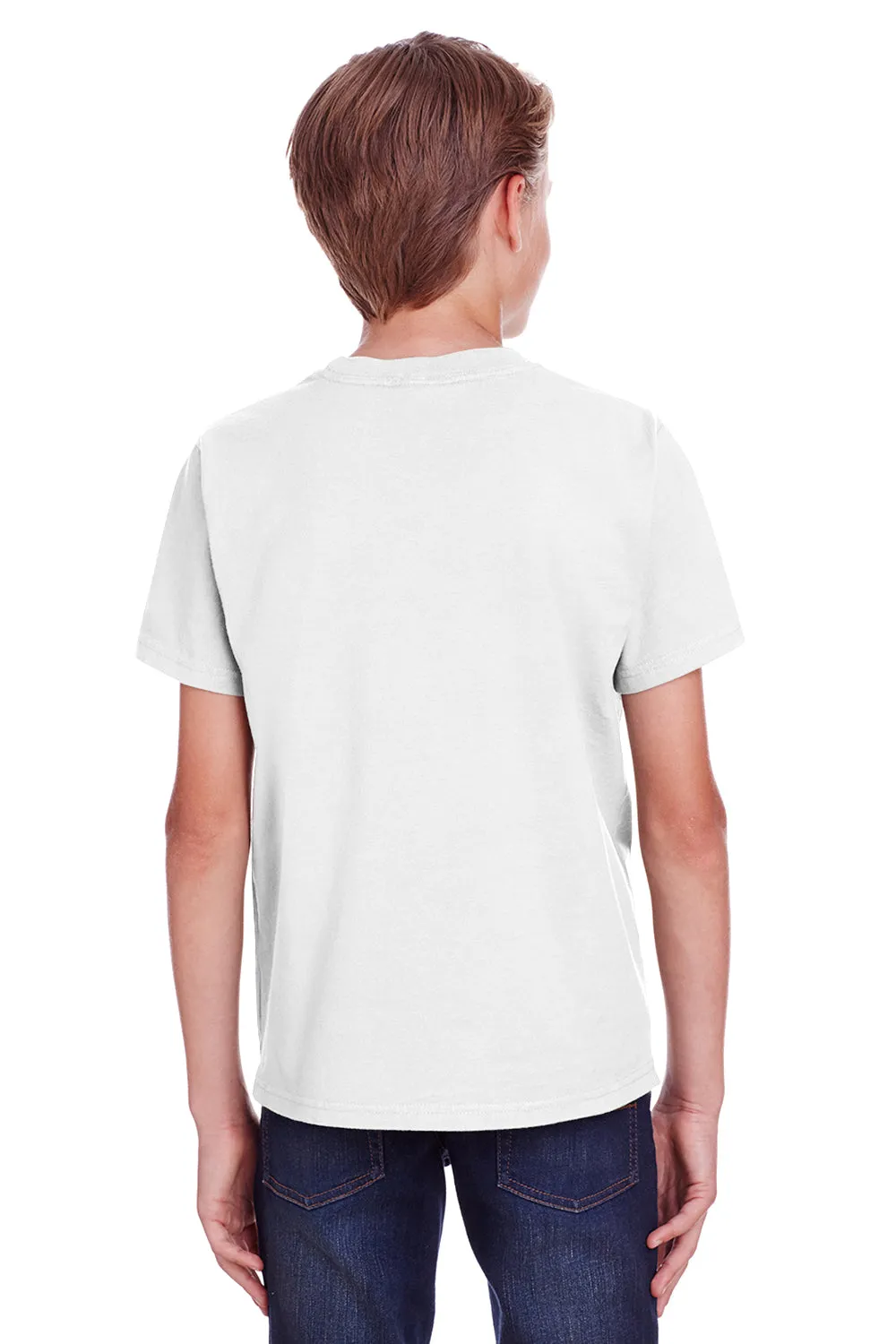 ComfortWash By Hanes Youth Short Sleeve Crewneck T-Shirt - White