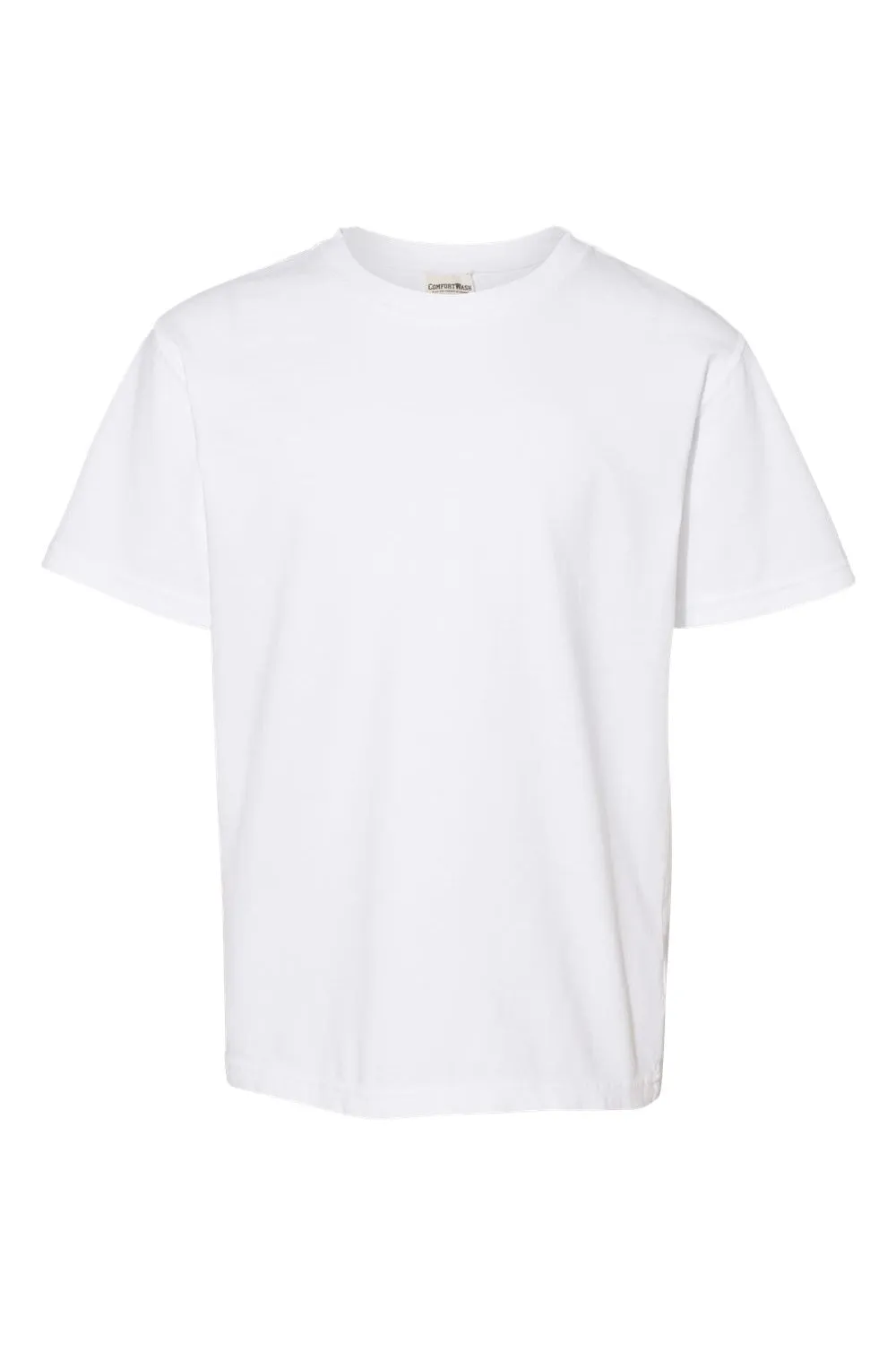 ComfortWash By Hanes Youth Short Sleeve Crewneck T-Shirt - White