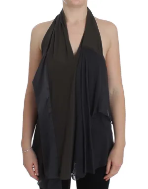 CORA GROPPO  blue Stretch Blouse Women's Top