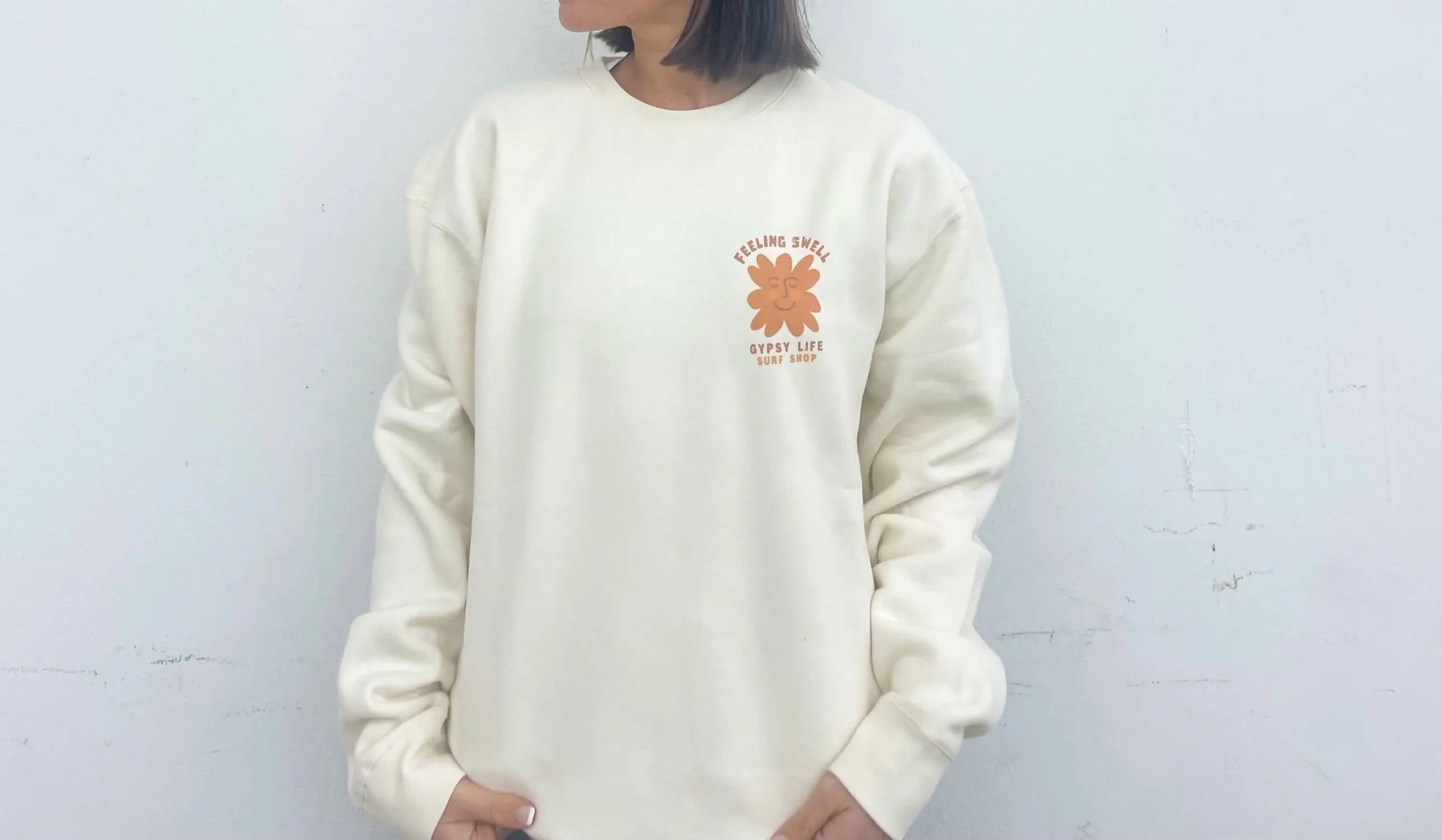 Crewneck Sweatshirt In Off-White