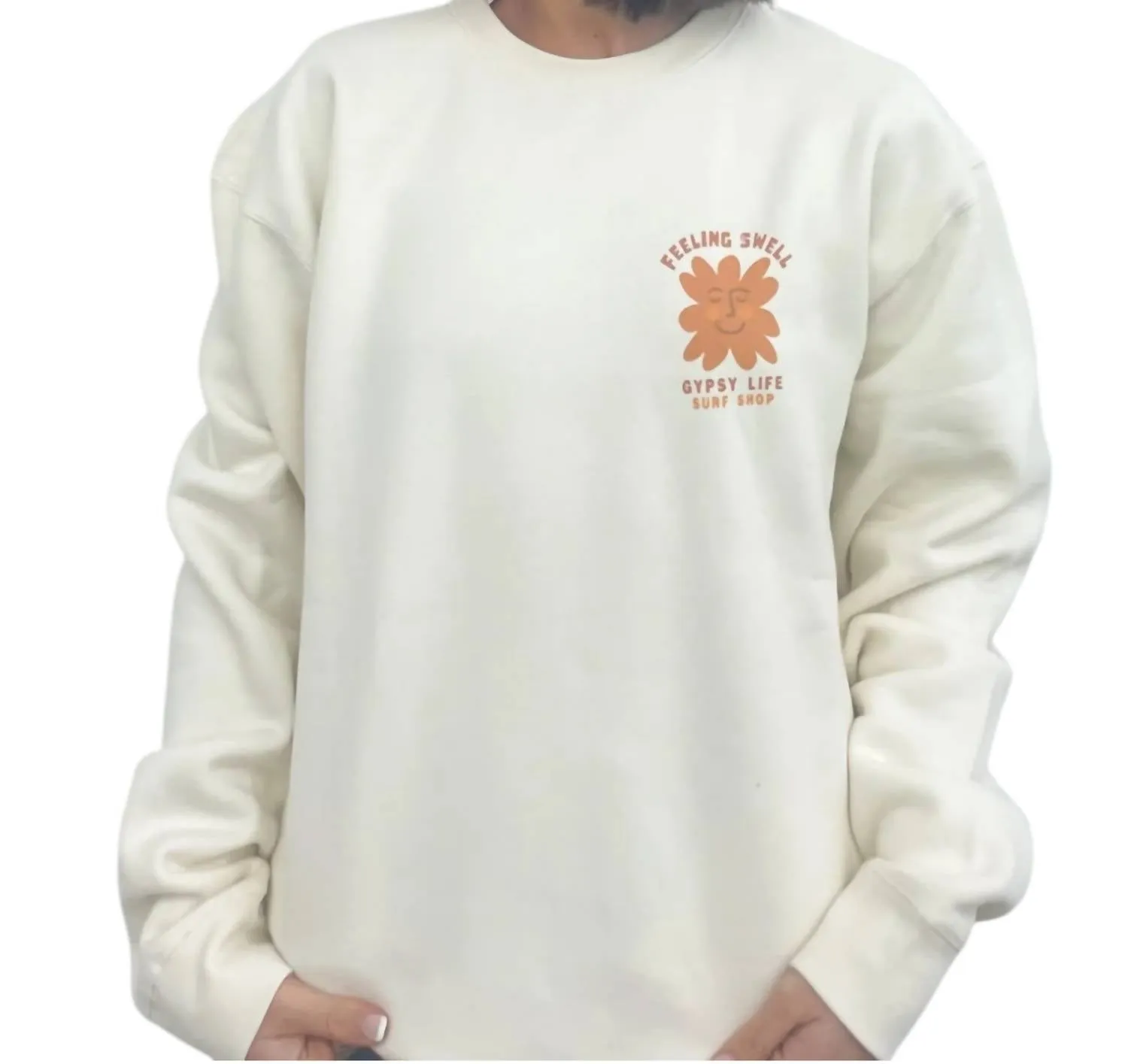Crewneck Sweatshirt In Off-White