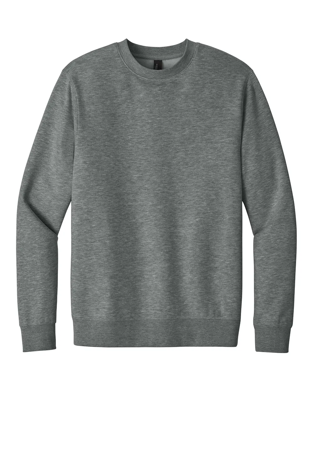 District Mens Very Important Fleece Crewneck Sweatshirt - Grey Frost